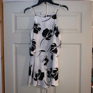 Dress Up Black & White Romper